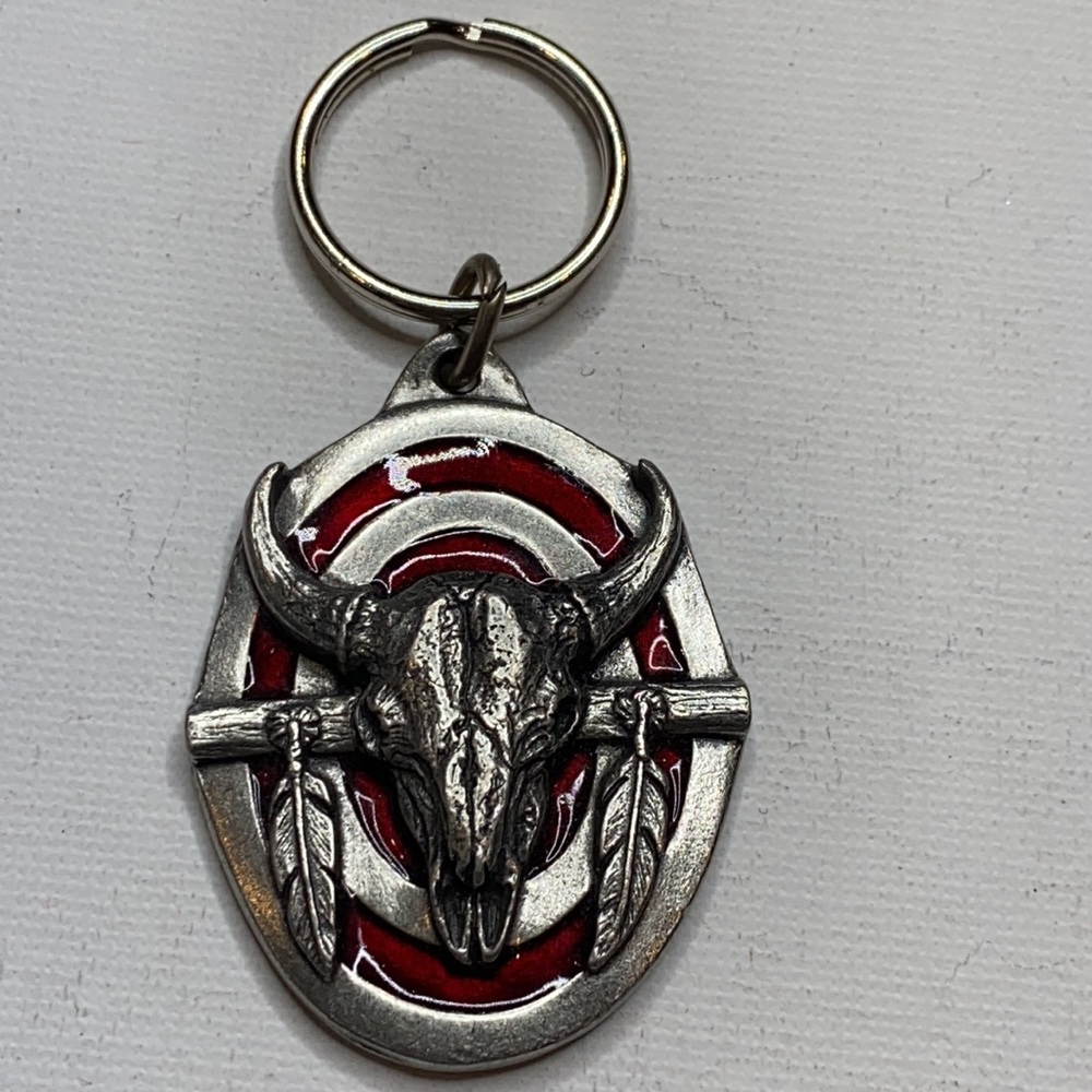 Vintage bull siskiyou buckle co keychain